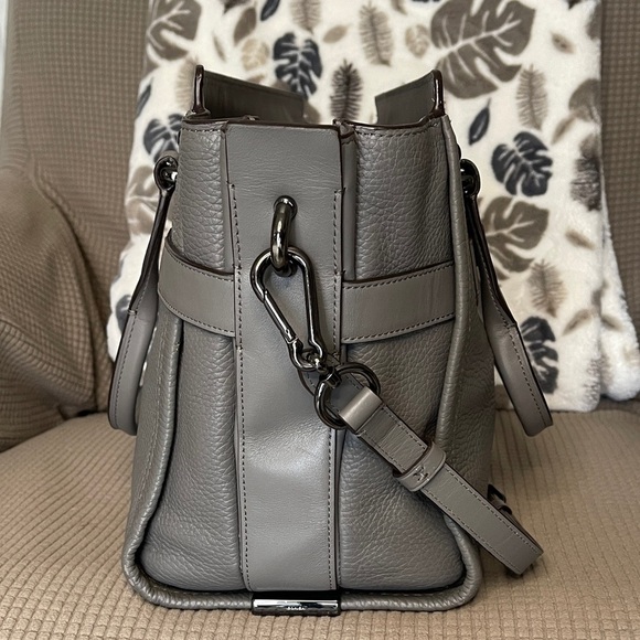 Coach Swagger Gray Leather Satchel with Gunmetal 2 hang tags  No: J1821-34408 - Picture 7 of 13